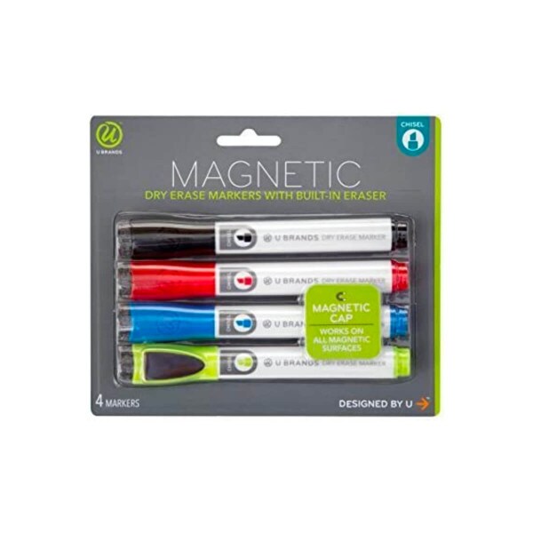 U brands 4 Count Dry Erase Magnet Markers